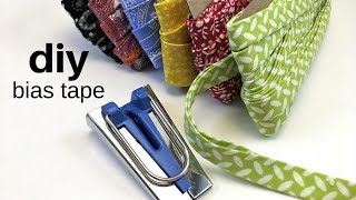 DIY BIAS TAPE Single and Double Fold [upl. by Aztilem87]