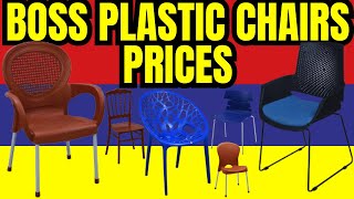 Boss Plastic Chairs Price List in Pakistan 2024 [upl. by Corena]