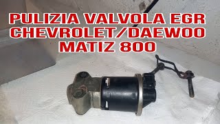 PULIZIA VALVOLA EGR CHEVROLETDAEWOO MATIZ 800 [upl. by Mauve]