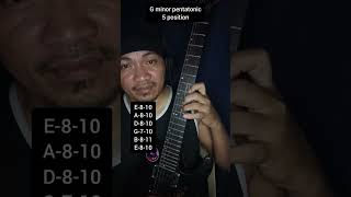 G minor pentatonic scale 5 position [upl. by Chlori]