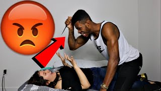 I SMASHED YOUR BROTHER PRANK ON BOYFRIEND GONE WRONG HE ALMOST KILLED ME [upl. by Enilkcaj]