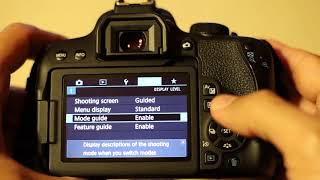 Canon EOS 800D basic menu settings [upl. by Zela46]