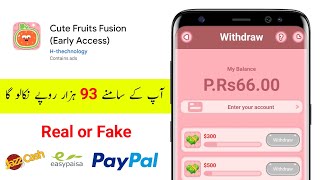 Cute Fruit Fusion App Se Pasie kaise nikaalen  Cute Fruit Fusion App withdrawal  Cute Fruit Fusion [upl. by Ylrebmic]