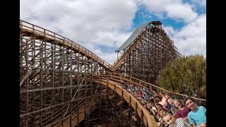 GhostRider at Knotts Berry Farm 360 POV VR [upl. by Blakeley]