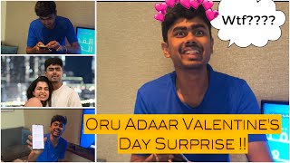 Oru Adaar Valentine’s Day Surprise  Diya Krishna  Aswin Ganesh [upl. by Araf]