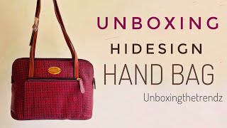 Hidesign Hand Bag Unboxing unboxingthetrendz [upl. by Gayl522]