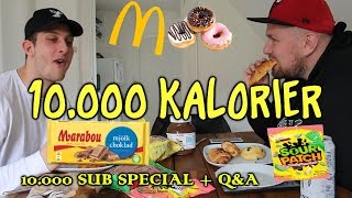 10000 KALORIER CHALLENGE  QampA  10000 SUB SPECIAL [upl. by Sturges378]