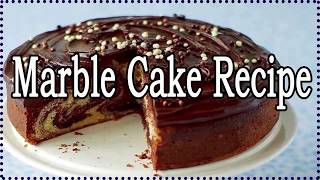 Marble Cake Recipe  Super Moist [upl. by Yewed]