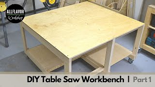 DIY Mobile Table Saw Workbench Dewalt 7491  Part 1 [upl. by Plantagenet]