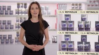 Wake Up to Smoother Younger Looking Skin  Olay Retinol24 Face Cream  Medifacts  Olay Skin Care [upl. by Polivy]