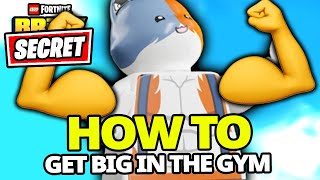 SECRET How to get SWOLE with Meowscles at the GYM Lego Fortnite Brick Life [upl. by Maclean]