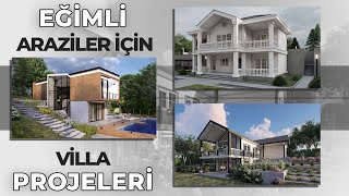 EĞİMLİ ARAZİLER İÇİN TASARLADIĞIMIZ MÜKEMMEL DUBLEKS VİLLA PROJELERİ [upl. by Siuqramed]