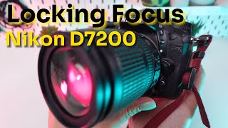 How to Lock Focus on Nikon D7200 Focus Lock Tutorial [upl. by Anitnahs]