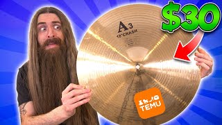 I ordered CHEAP cymbals from Temu [upl. by Basset]