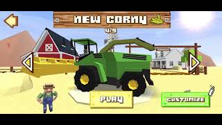 Playing Blocky Farm racing [upl. by Assanav]