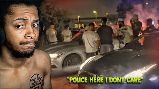 I Reacted To The Top Street Racers Vs Cops Moments [upl. by Lilah]