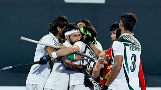 Pakistan Hockey Team leading 21 against New Zealand Olympics qualifying [upl. by Shirline916]