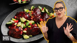 How to cook the best Asian glazed chicken  Ovenbaked 5spice Roast Chicken  Marions Kitchen [upl. by Samaj]