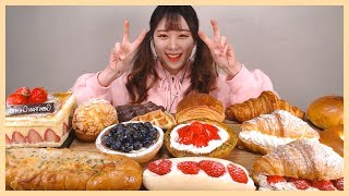 곤트란쉐리에 빵🍞 13가지 먹방 GONTRAN CHERRIER BREAD DESSERT MUKBANG [upl. by Ahsekal]