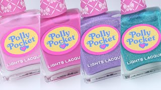 Lights Lacquer X Polly Pocket Nail Polish Swatch amp Review  JESSFACE90 [upl. by Camel99]