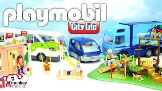 Playmobil City Life and City Action Preschool Playground Dog Park Delivery Truck and More [upl. by Schechinger]