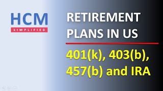 How retirement plans work in USA  401k  403b  457b  IRA [upl. by Lierbag756]