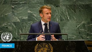 🇫🇷 France  President Addresses United Nations General Debate 79th Session  UNGA [upl. by Laing]