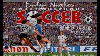 Emlyn Hughes International Soccer Gameplay Amiga [upl. by Annairoc]