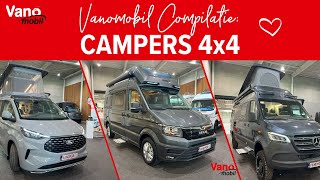 Compilatie campers 4x4 wielaandrijving  In de showroom bij Vanomobil [upl. by Aaberg272]