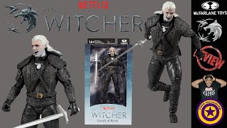 McFarlane Toys Netflix Witcher Geralt Witcher Mode Action Figure Unboxing and Review [upl. by Ylerebmik]