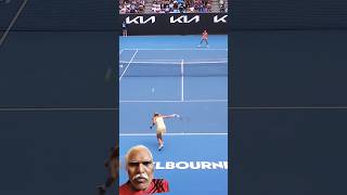 BRILLIANT baseline battle 👍 tennis australianopen sports ytshorts [upl. by Enyrehtak]