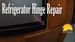 NORCOLD RV REFRIGERATOR BROKEN DOOR  How To Repair with Hinge Upgrade [upl. by Dyche]