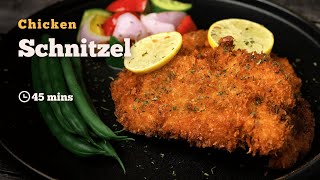 Chicken Schnitzel  Chicken Schnitzel Recipe  Wiener Schnitzel  Cookd [upl. by Anayet115]