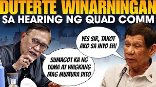 🔴ITO NA❗️DUTERTE HINDI NAKAPALAG SA OPENING STATEMENT NI CONG ABANTE [upl. by Pasia717]