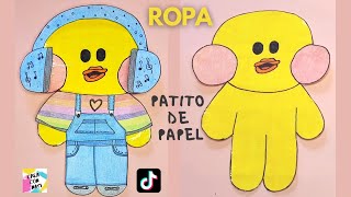 👉🏼🦆 NUEVA ROPA para tu PATITO DE PAPEL  Clothes for your Paper Duck [upl. by Kaya]