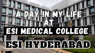 esic medical college Hyderabad  first day at medical college  medical college  mbbs 1st year [upl. by Riocard]