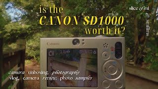 is the canon sd1000 worth it  digicam unboxing photography vlog camera review photo samples [upl. by Ecirtram]