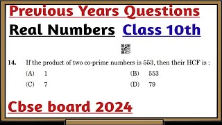 14 If the product of two coprime numbers is 553 then their HCF is A 1B 553C 7D 79 [upl. by Schargel]