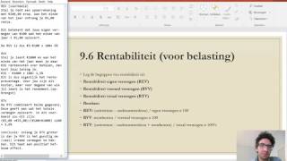 H9 Financieel plan deel 4 rentabiliteit [upl. by Mccormick749]