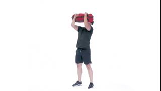 How to Perform the Sandbag Overhead Push Press [upl. by Zubkoff]