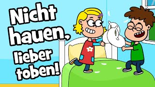 ♪ ♪ Kinderlied Nicht hauen lieber toben  Hurra Kinderlieder  mit Ärger umgehen  sich vertragen [upl. by Bromleigh206]