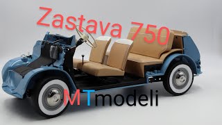 Zastava 750 Fićo Prvo paljenje Kolekcionarski model Sastavi Fiću 58broj MTmodeli [upl. by Toiboid]