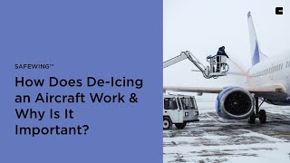 How Does DeIcing an Aircraft Work amp Why Is It Important  Safewing™ [upl. by Morice]