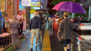 🇹🇭 4K HDR  Walk in the Rain Sukhumvit Road  Thailand Walk [upl. by Ainel679]