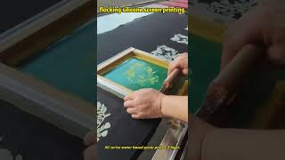 flocking silicone screen printing [upl. by Neural]