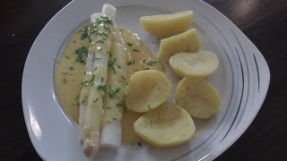 SPARGEL mit KARTOFFELN und SOßE HOLLANDAISE Thermomix® TM5 [upl. by Akcirederf]