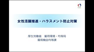 令和２年６月１日施行 「女性活躍推進・ハラスメント防止対策」についての解説動画 [upl. by Akirahs31]