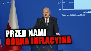 Glapiński przed nami górka inflacyjna aż do 2026 roku [upl. by Nolyaw]