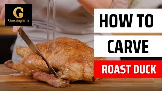 How to carve a whole roast duck by Gressingham Duck [upl. by Henriette780]