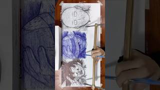 He Draws 3 Anime Characters at Once [upl. by Etnoj578]